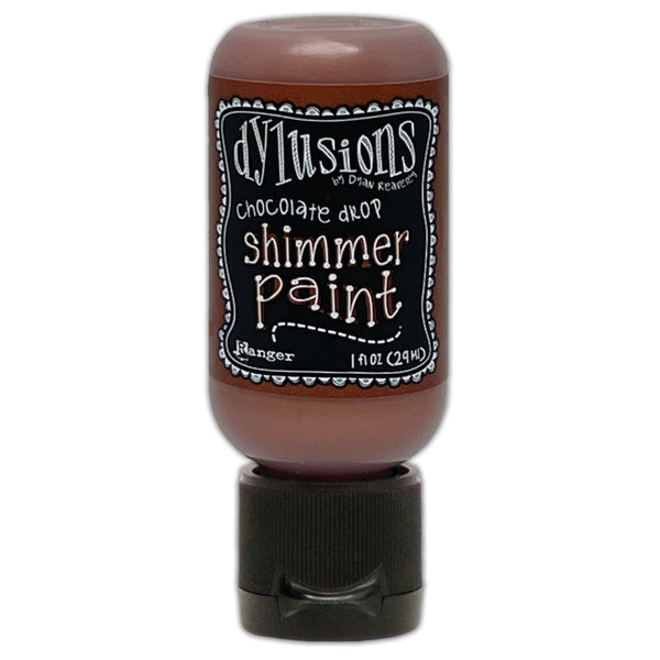 dylusions   Shimmer Paint chocolate drop