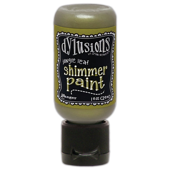 dylusions   Shimmer Paint Jungle Leaf