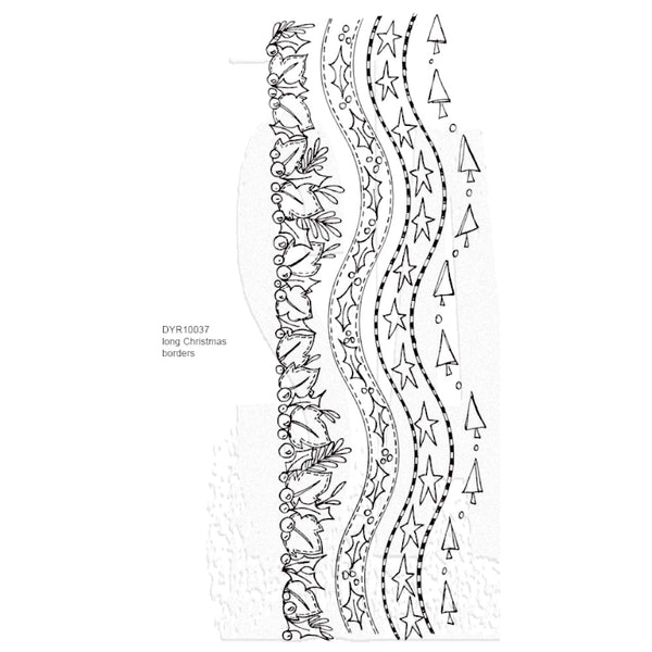 Dylusion stamps - Long Christmas Border