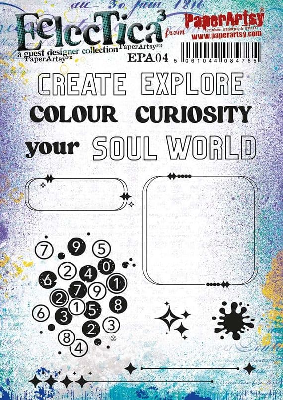 PaperArtsy Eclectica EPA04 Stamp Set