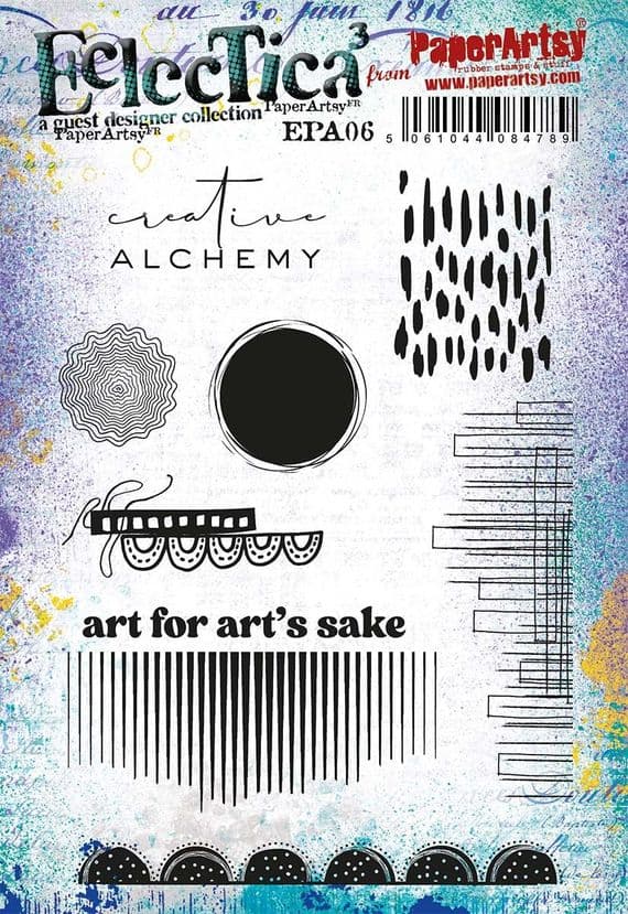 PaperArtsy Eclectica EPA06 Stamp Set