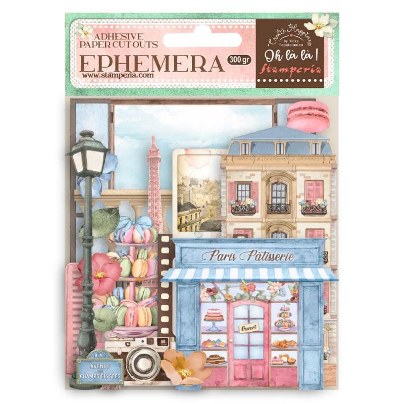 Stamperia Ephemera  - Create Happiness  Oh La La Paper Elements