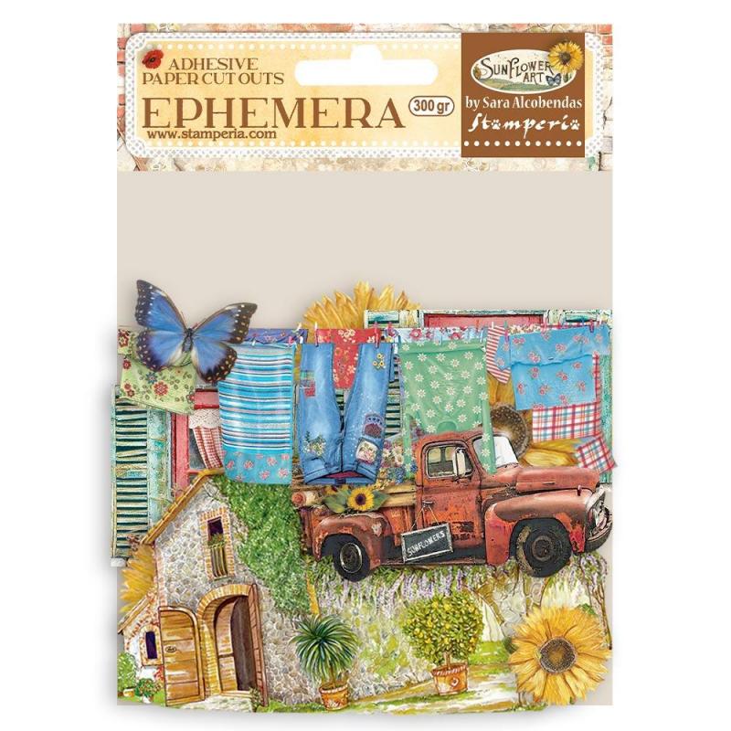 Stamperia Ephemera - Sunflower Art Elements