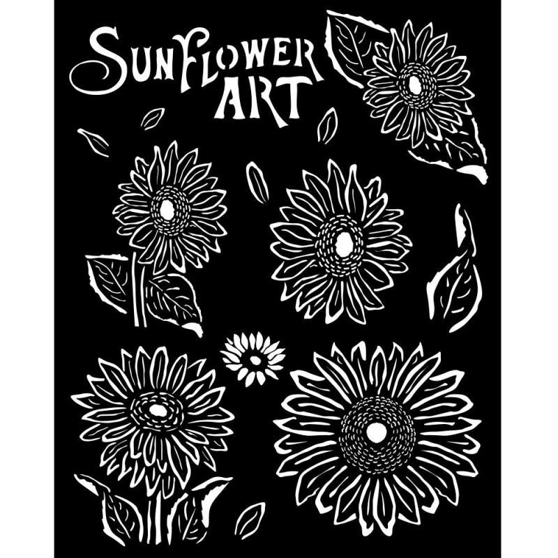 Stamperia Stencil - Sunflower Art Sunflowers