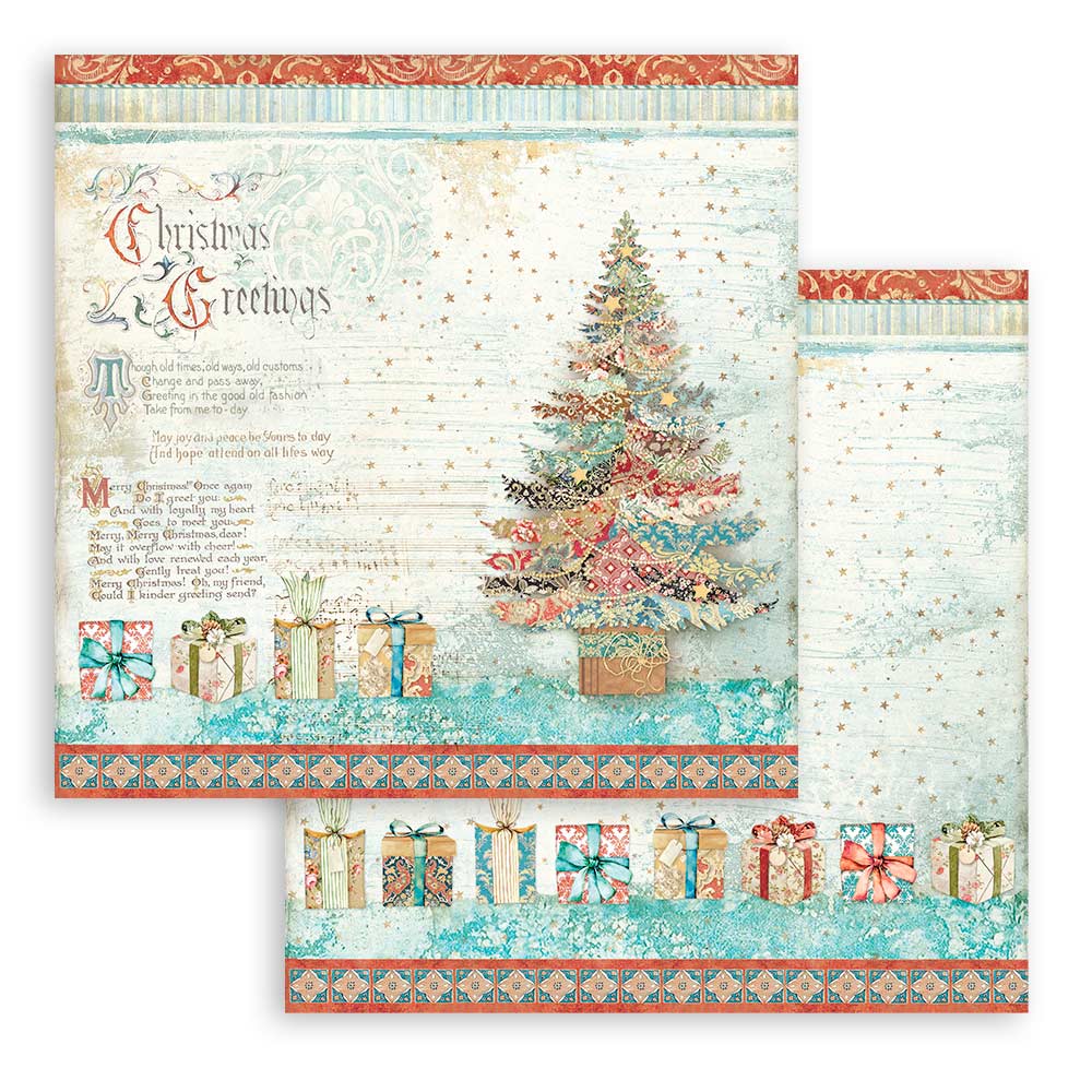 Stamperia - 12 x 12 collection - Christmas Greetings