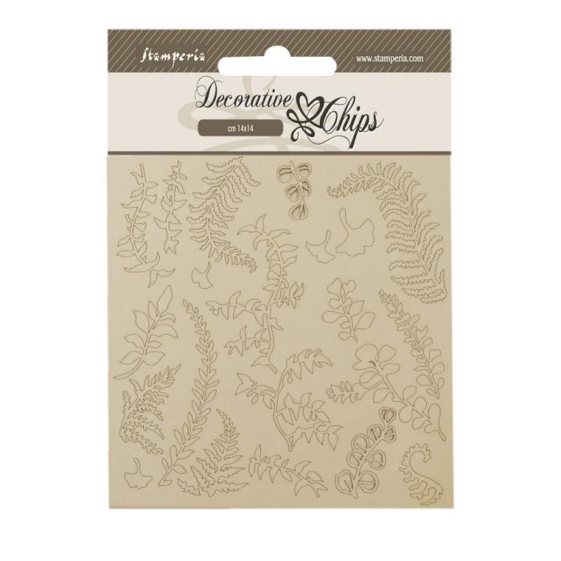 Copy of Stamperia -  Decorative Chips  Woodland Branches and Leaves