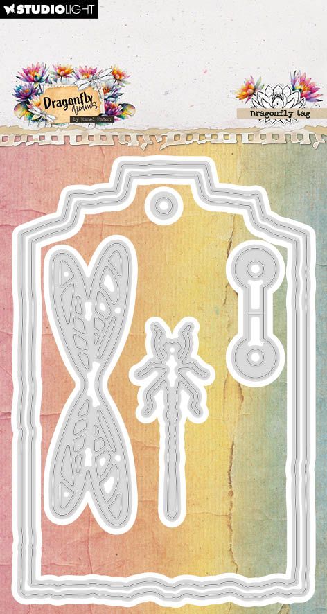 Studio Light -  DragonFly Dreams -  Dragon Fly Tag die set