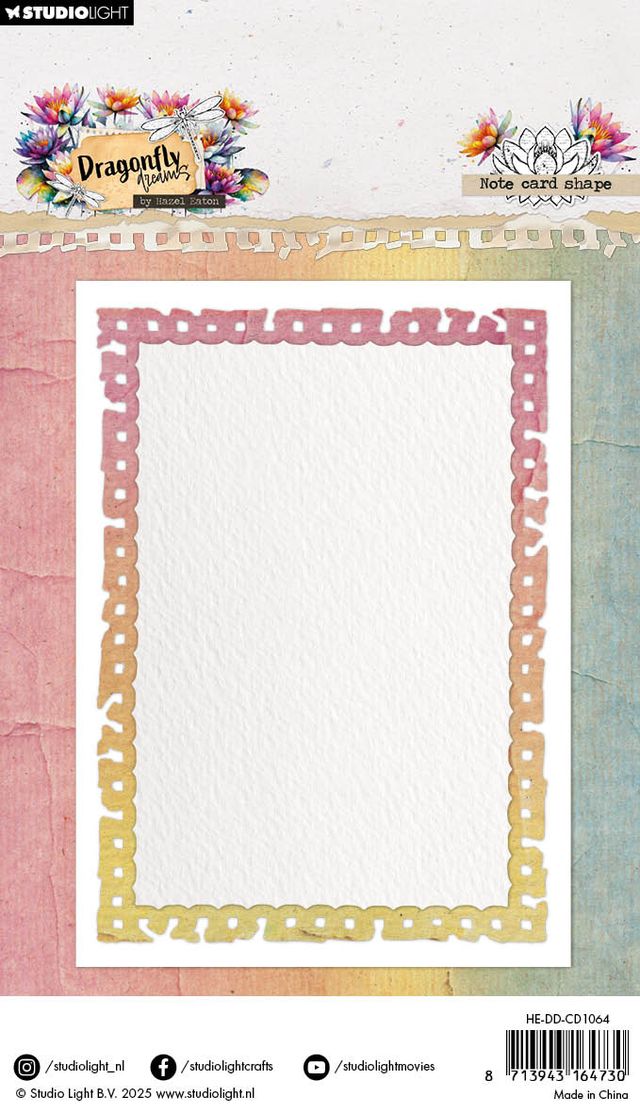 Studio Light -  DragonFly Dreams -  Metal Die Note card shape
