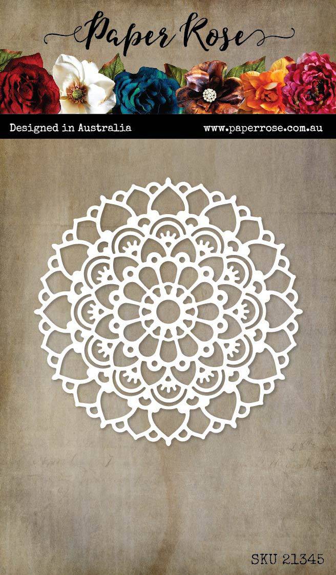 Paper Rose - Mandala Flower  Metal Die