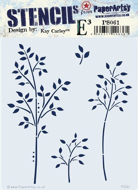 Paper Artsy Kay Carley PS061  Stencil