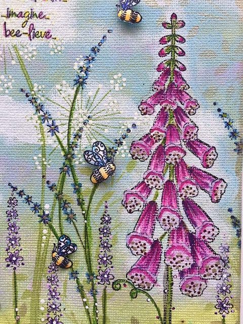 Paper Artsy Kay Carley PS061  Stencil