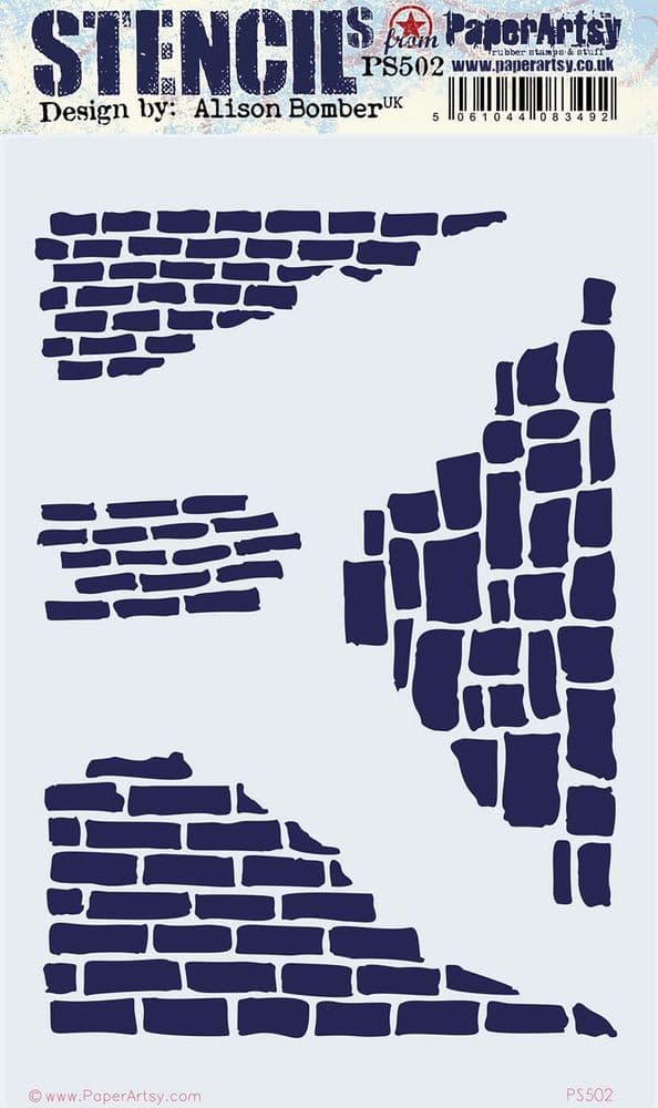 PaperArtsy -  Alison Bomber - Stencil  PS502