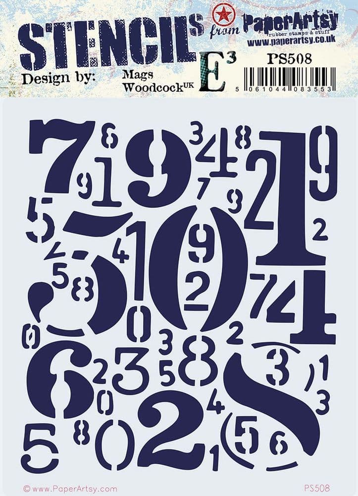 PaperArtsy -  Mags Woodcock  - Stencil  - PS508