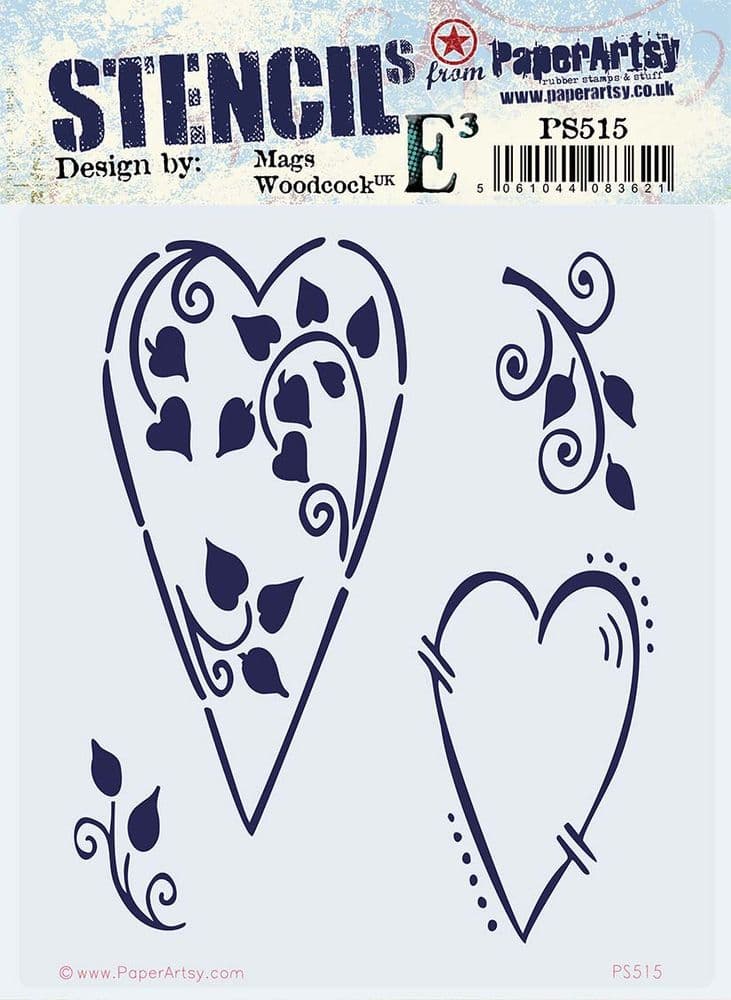 PaperArtsy- stencil - Mags Woodcock 515