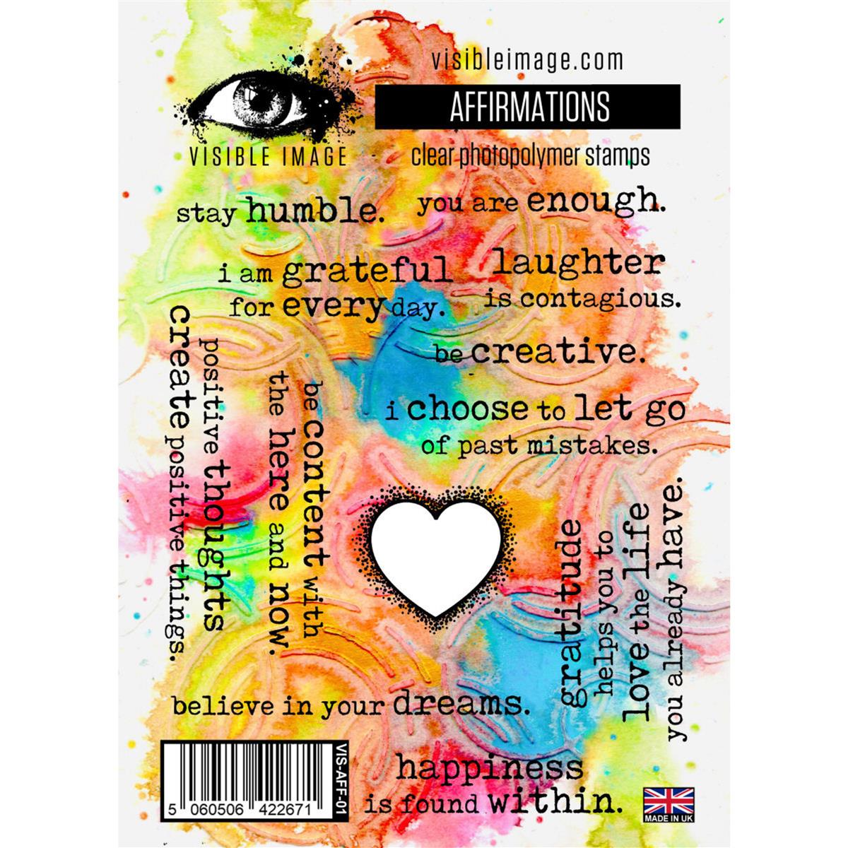 Visible Image - A6 Stamp - Affirmations