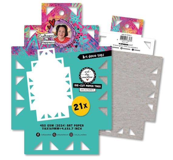 Art by Marlene  Art Deco Die-Cut Paper Tags Nr. 15