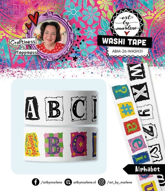 Art by Marlene Washi Tape Nr. 31 Alphabet