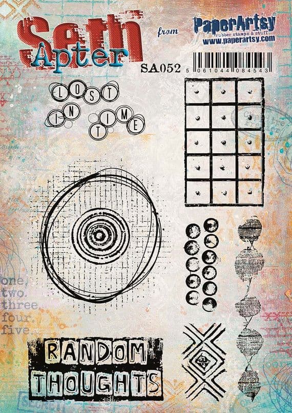 PaperArtsy Seth Apter SA052 Stamp Set – Random Thoughts