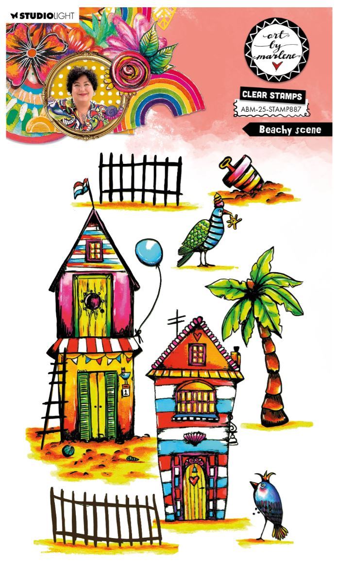 Art By Marlene - Stamp Beach Scene