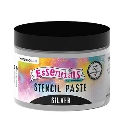 Art By Marlene  Stencil Paste  Silver Metallic  Essentials ABM-ES-PASTE04
