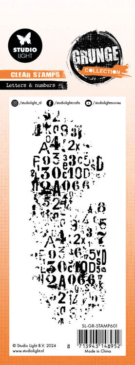 Studio Light Grunge Collection Letters and Numbers