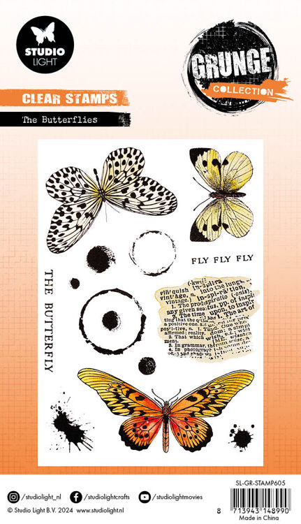 Studio Light Grunge Collection  The Butterflies