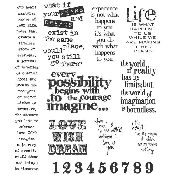 Tim Holtz Stampers Anonymous - Stuff to Say
