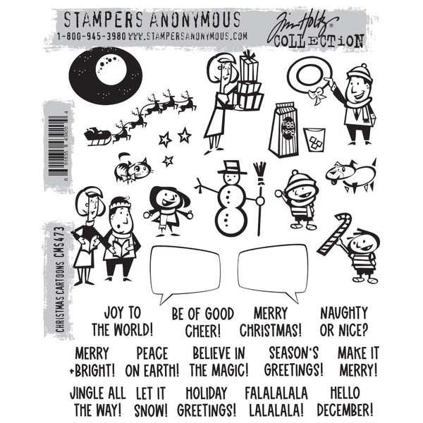 Tim Holtz-Stampers Anonymous - Christmas Cartoons