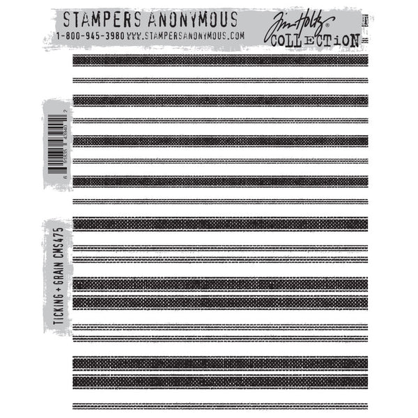 Tim Holtz-Stampers Anonymous - Ticking and Grain