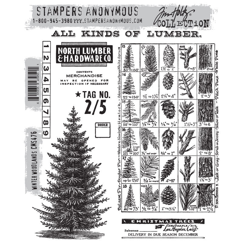 Tim Holtz-Stampers Anonymous - Winter Woodlands