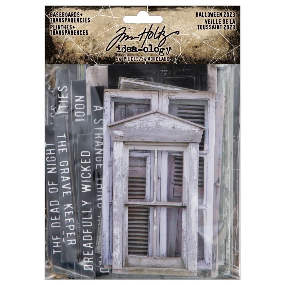 Tim Holtz Idea-Ology - Baseboards and Transparencies - Halloween