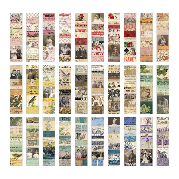 Tim Holtz Idea-ology Collage Strips – 30 Pieces