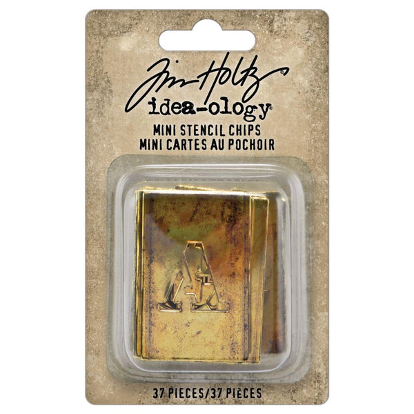 Tim Holtz Idea-Ology - Stencil Chips Mini - 37 Pieces