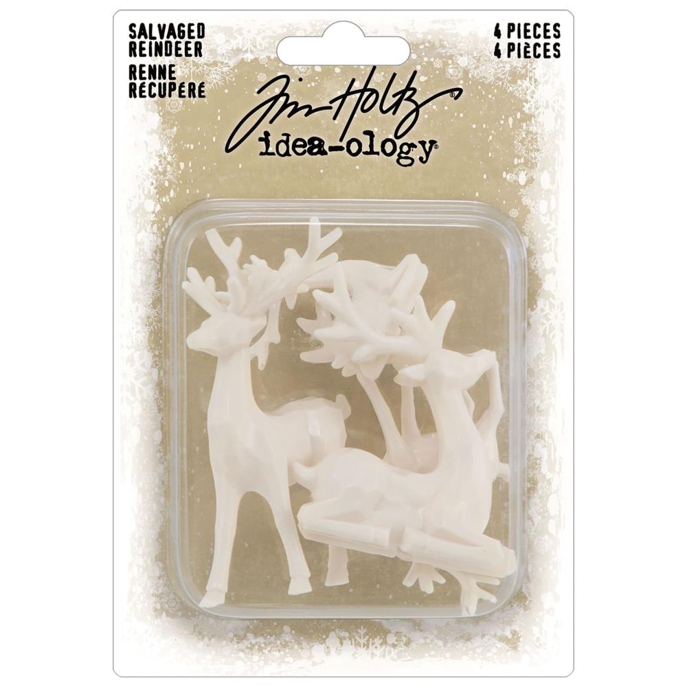 Tim Holtz -  Ideal ology Resin Models -Salvaged Reindeer ornaments