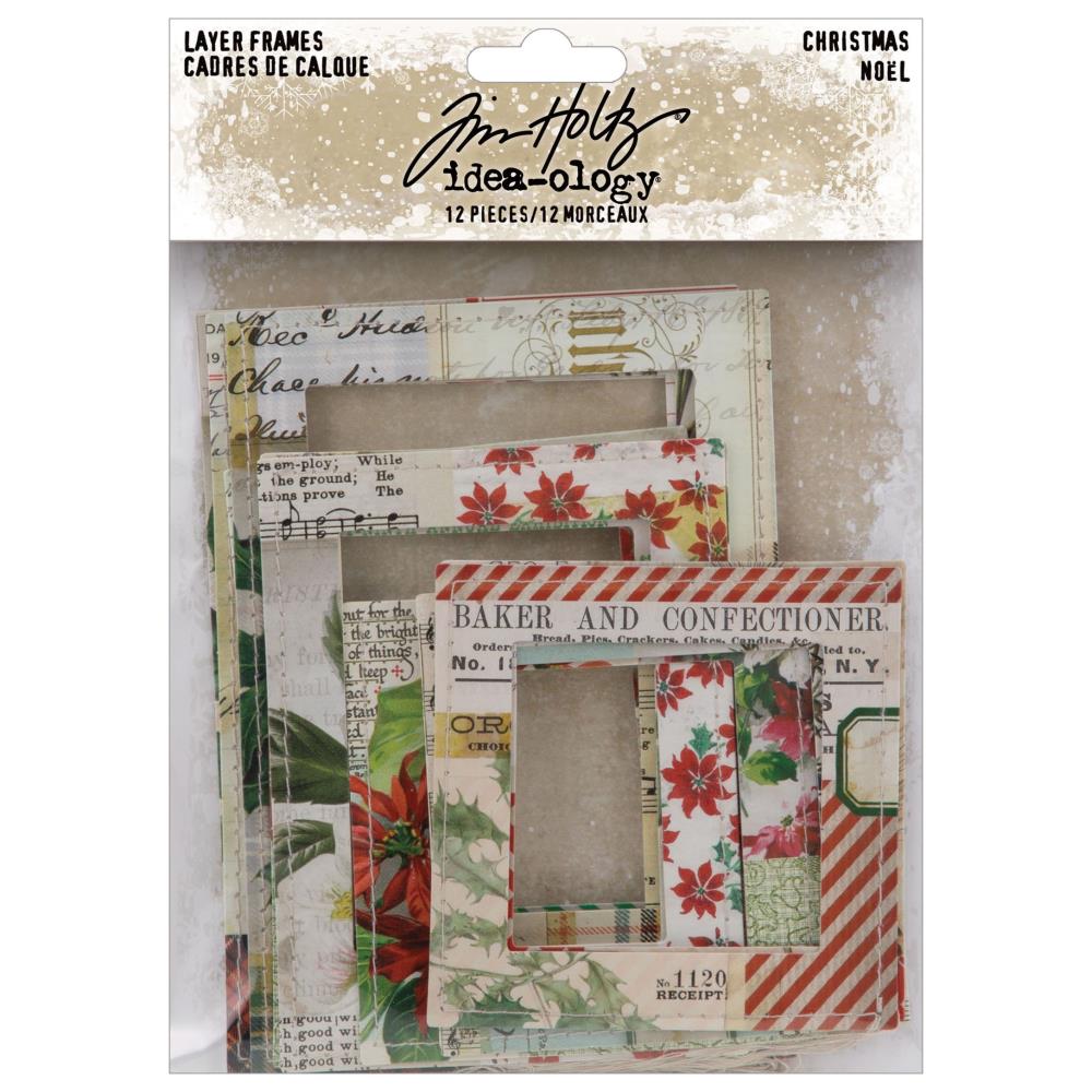 Tim Holtz Idea-ology Layers and Frames Christmas Noel