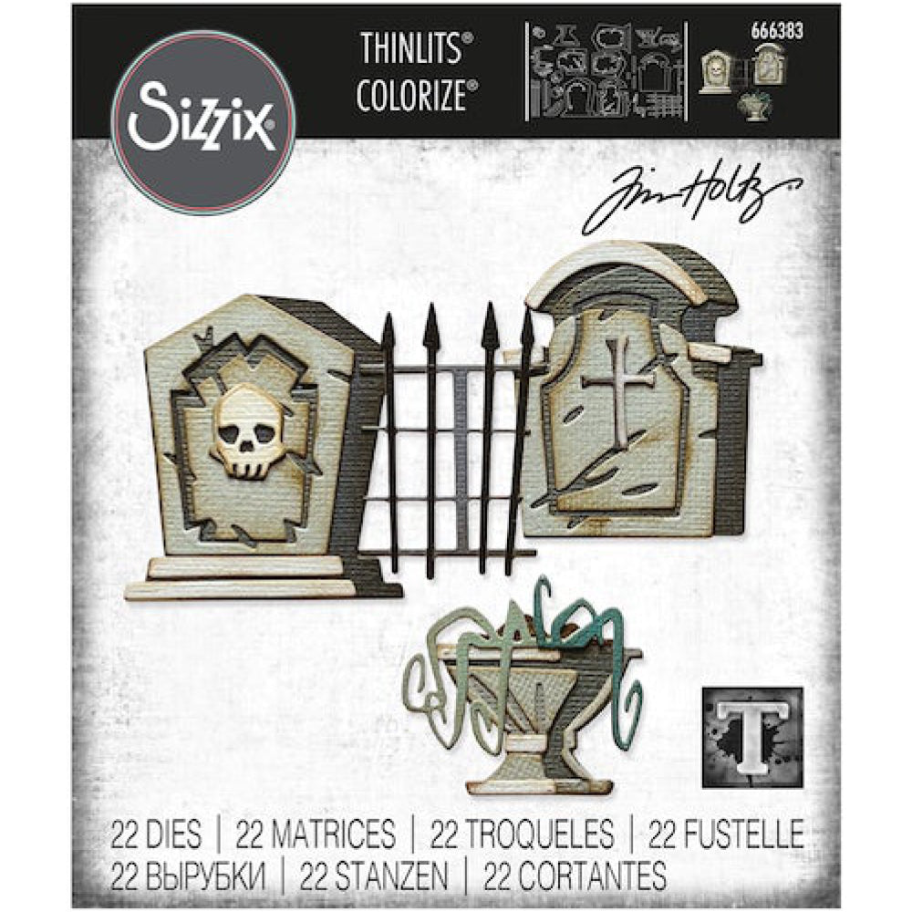 Tim Holtz - SIZZIX  - "THINLETS" - "Grave yard  "