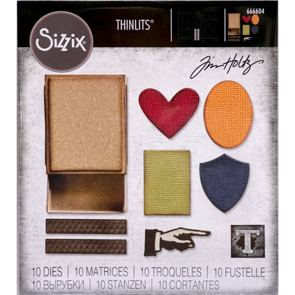 Tim Holtz Thinlits Die Cutting Set by Sizzix - Vault - Matchbox