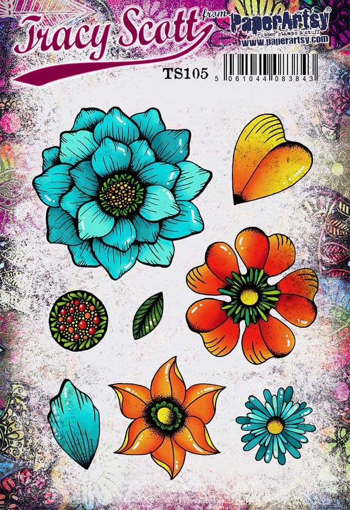 PaperArtsy  - Tracy Scott -  Rubber TS105