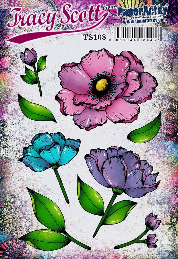 PaperArtsy - Stamp- Tracy Scott TS108