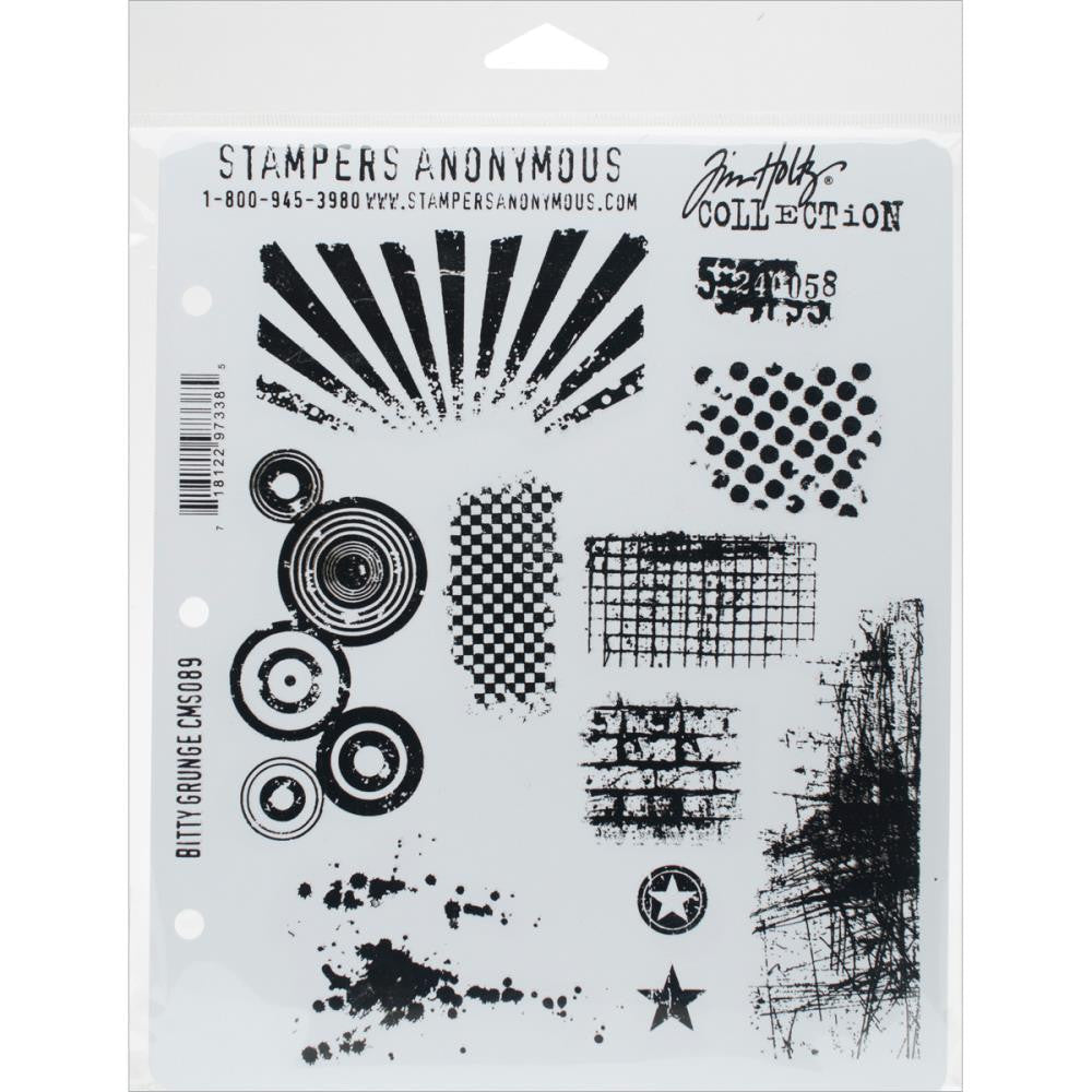 Tim Holtz -Stampers Anonymous   "BITTY GRUNGE  "