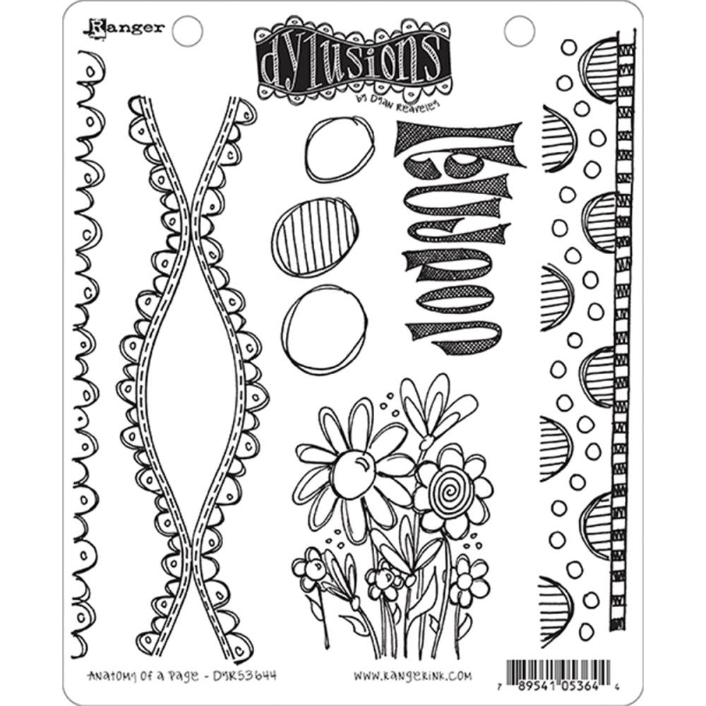 Dylusions Stamp "Anatomy of a Page "