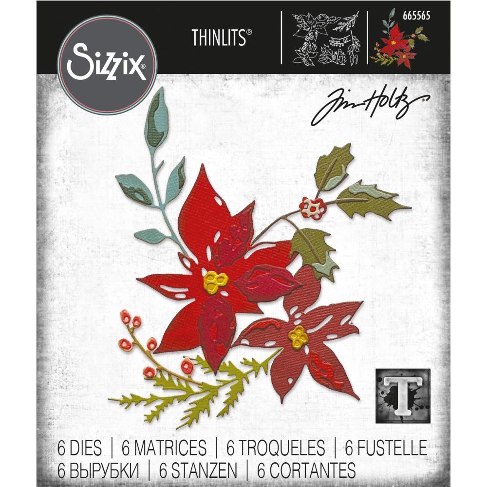 Tim Holtz - SIZZIX  - "THINLETS" - "Festive Bouquet"