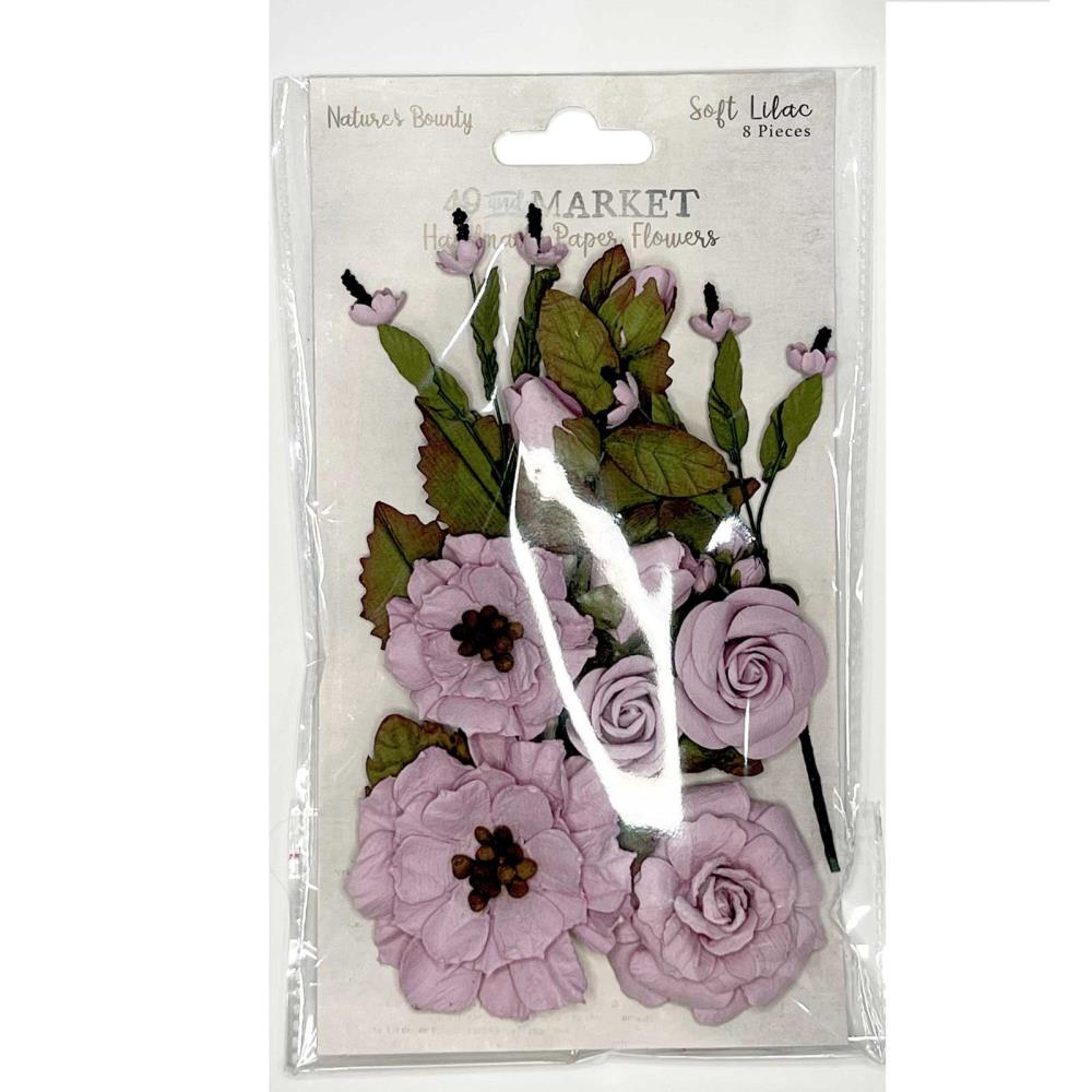49 and Market Natures Bounty paper flowers - Soft Lilac