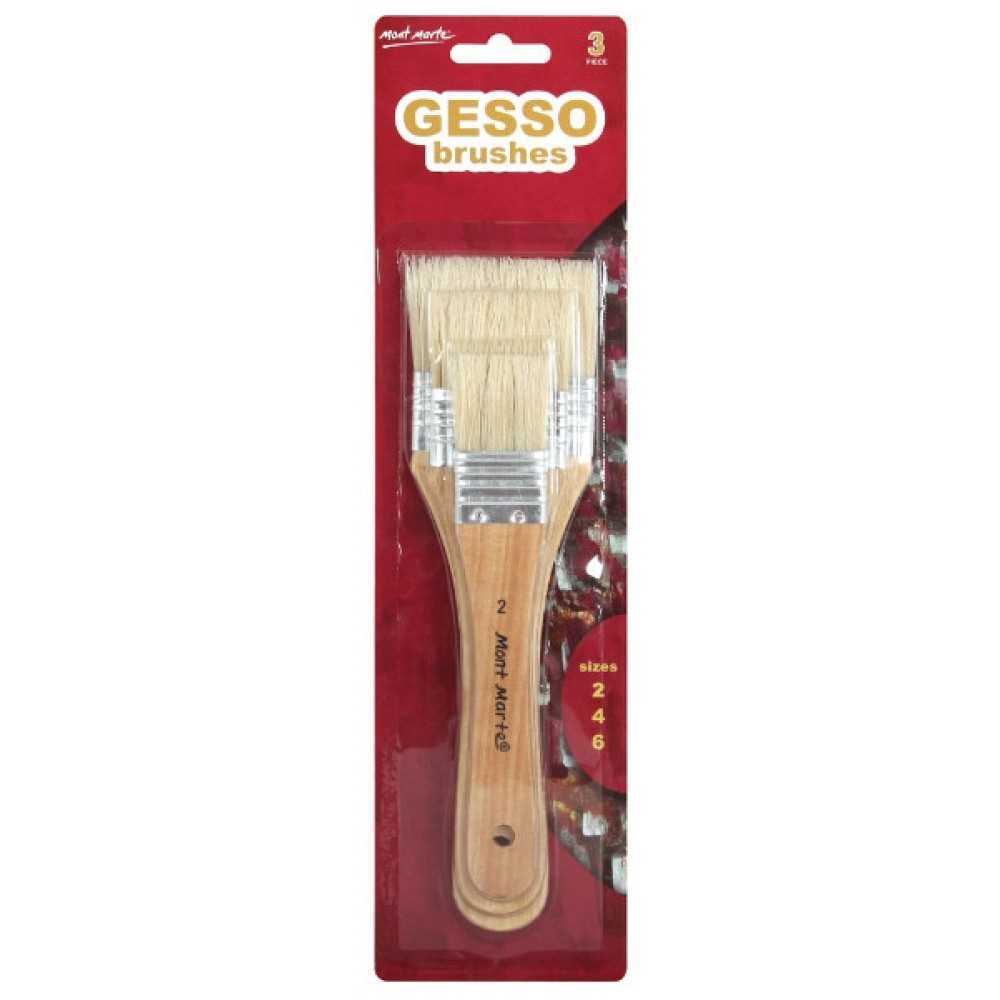 Set of 3 Gesso Brushes
