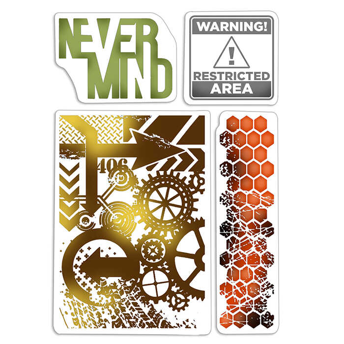 Caio Belle stamping Art  - Bad Girls - Never Mind
