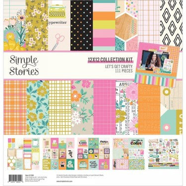 Simple Stories  - Lets Get crafty -paper Collection 12 x 12