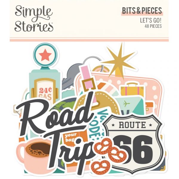 Simple Stories  - Lets Go -Bits and Pieces