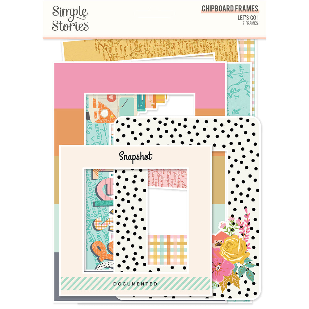 Simple Stories  - Lets Go -Chipboard Frames