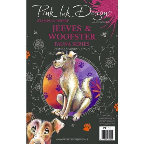 Pink Ink Designs  Stamps - Fauna Series - Jeeves & Woofster