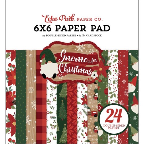 Echo Park 6x6 Paper Pad - Gnome for Christmas